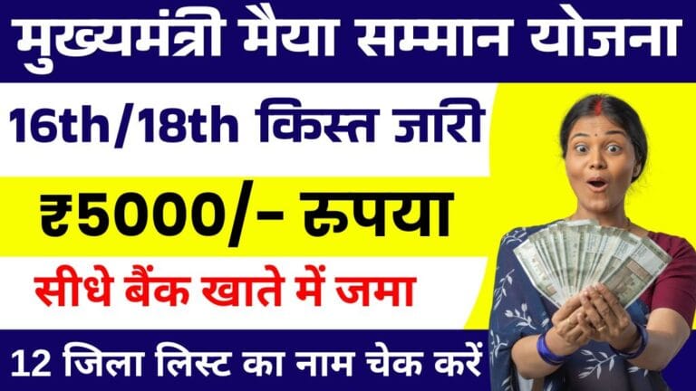 Maiya Samman Yojana 16th17th List Out